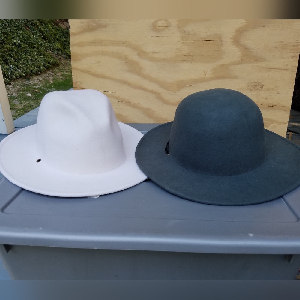 2 Brixton felted wool hats L XL